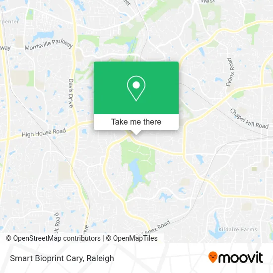 Smart Bioprint Cary map