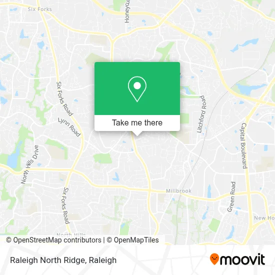 Raleigh North Ridge map