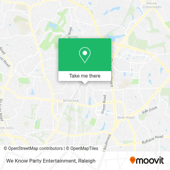 We Know Party Entertainment map