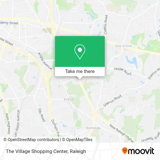 The Village Shopping Center map