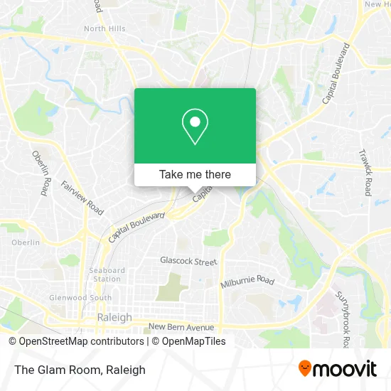 The Glam Room map