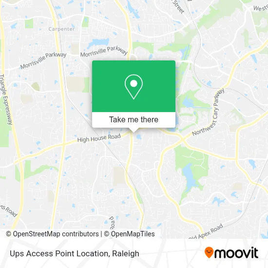 Ups Access Point Location map