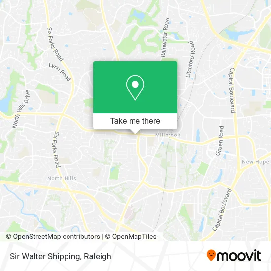 Sir Walter Shipping map