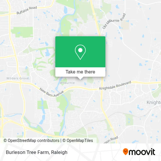 Burleson Tree Farm map