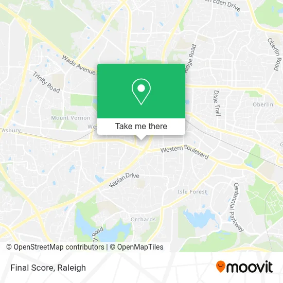 Final Score map