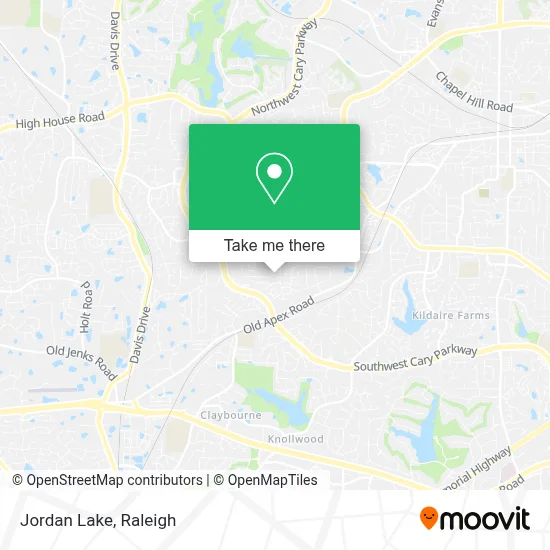 Jordan Lake map