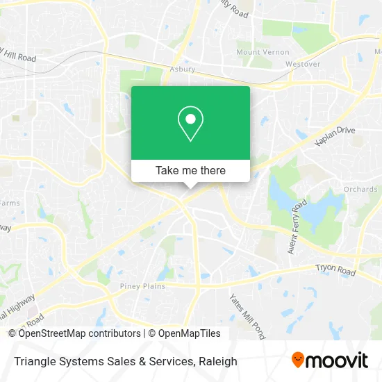 Triangle Systems Sales & Services map