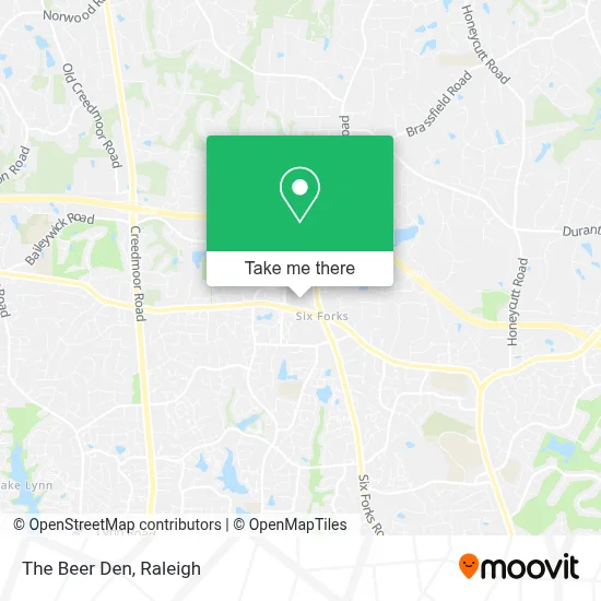 The Beer Den map