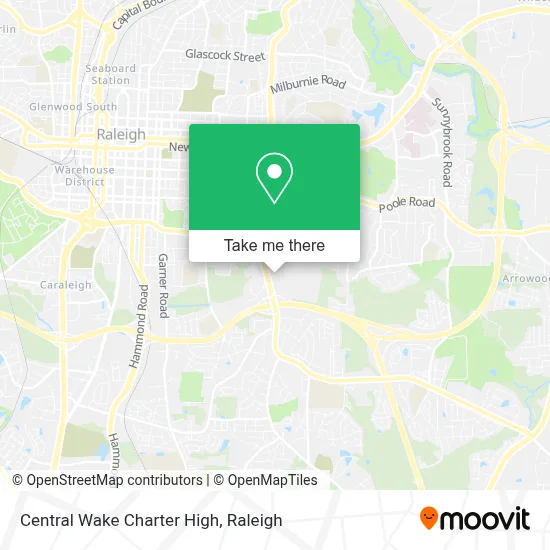 Central Wake Charter High map