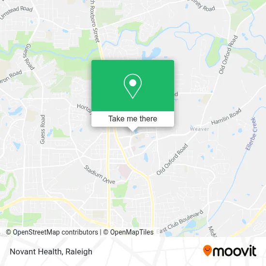 Novant Health map