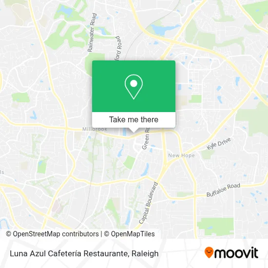 Luna Azul Cafetería Restaurante map