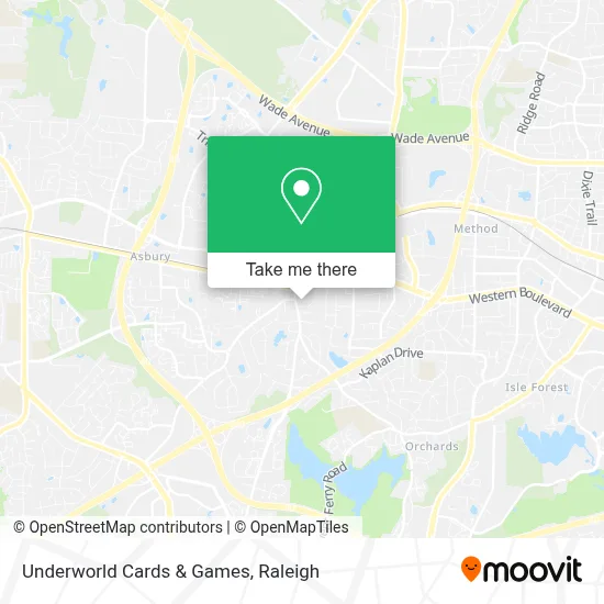 Underworld Cards & Games map