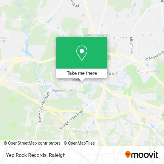 Yep Rock Records map