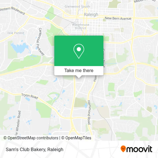 Sam's Club Bakery map