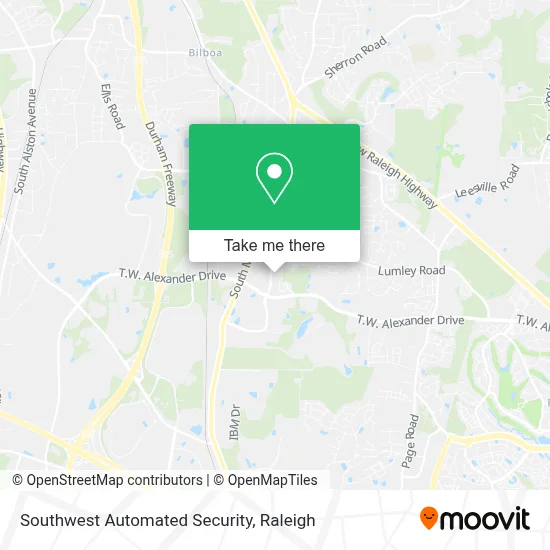 Southwest Automated Security map