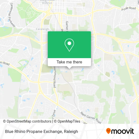 Blue Rhino Propane Exchange map