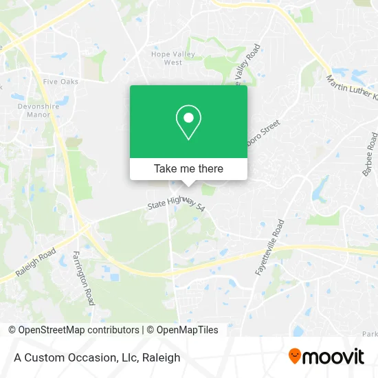 A Custom Occasion, Llc map