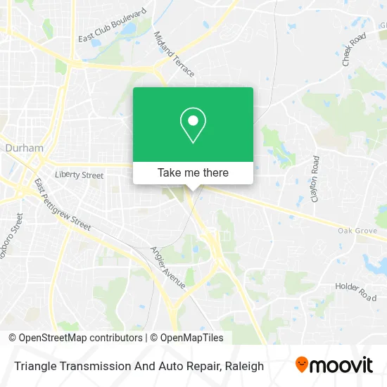 Triangle Transmission And Auto Repair map