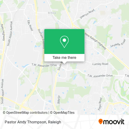 Pastor Andy Thompson map