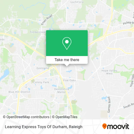 Learning Express Toys Of Durham map