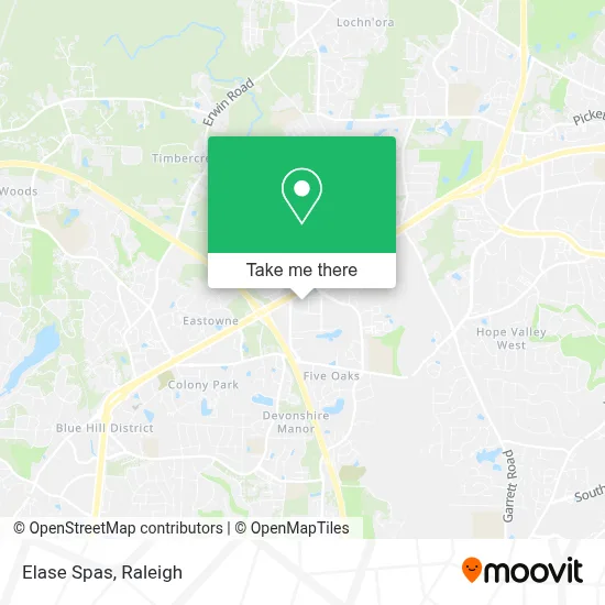 Elase Spas map