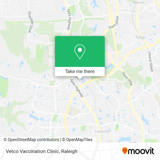 Vetco Vaccination Clinic map
