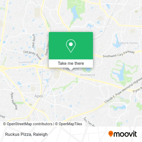 Ruckus Pizza map