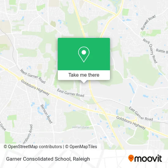 Garner Consolidated School map