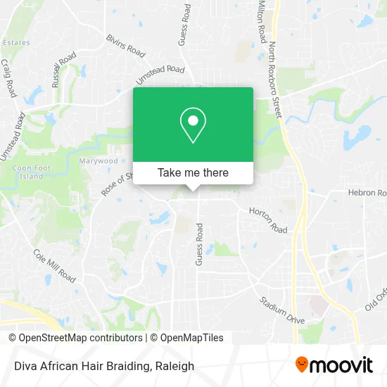 Diva African Hair Braiding map
