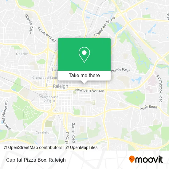 Capital Pizza Box map