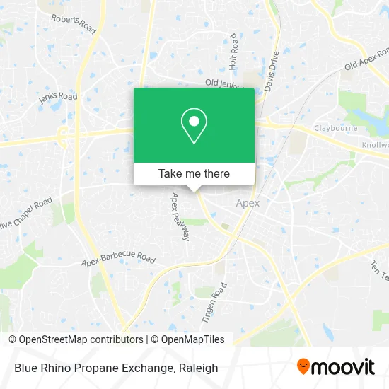Blue Rhino Propane Exchange map
