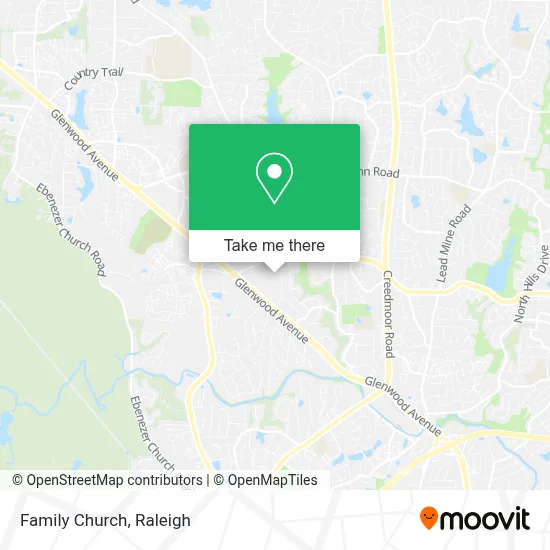 Family Church map