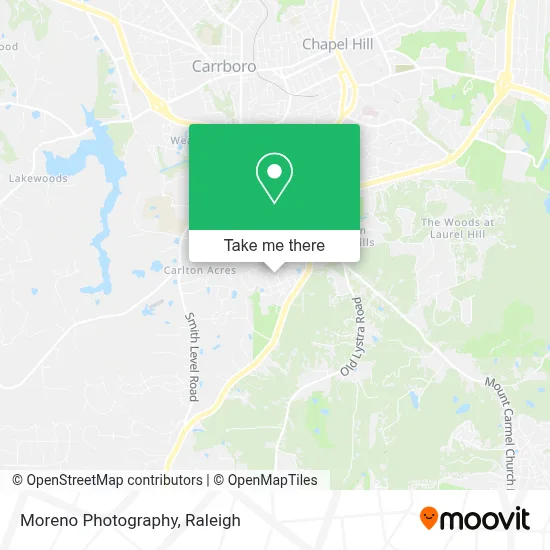 Moreno Photography map