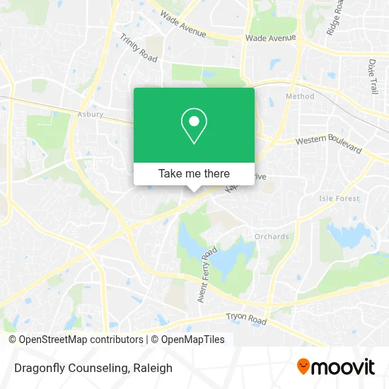 Dragonfly Counseling map