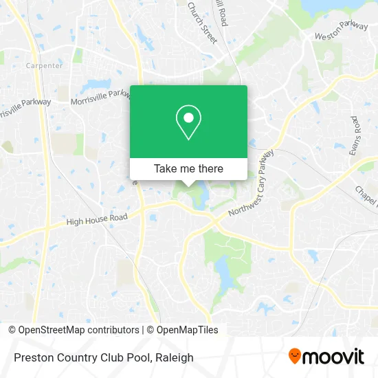 Preston Country Club Pool map