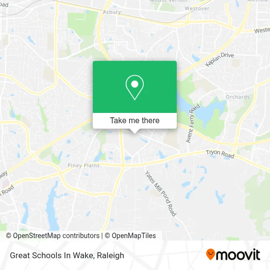 Great Schools In Wake map