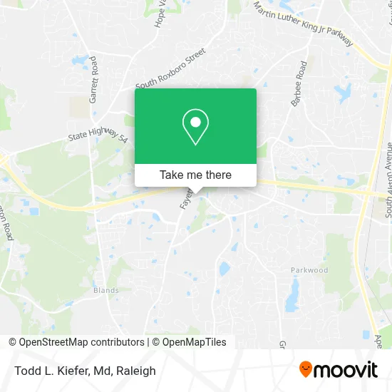 Todd L. Kiefer, Md map