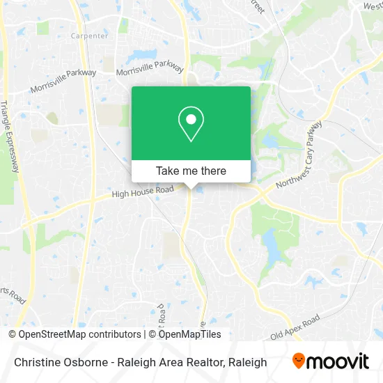 Christine Osborne - Raleigh Area Realtor map