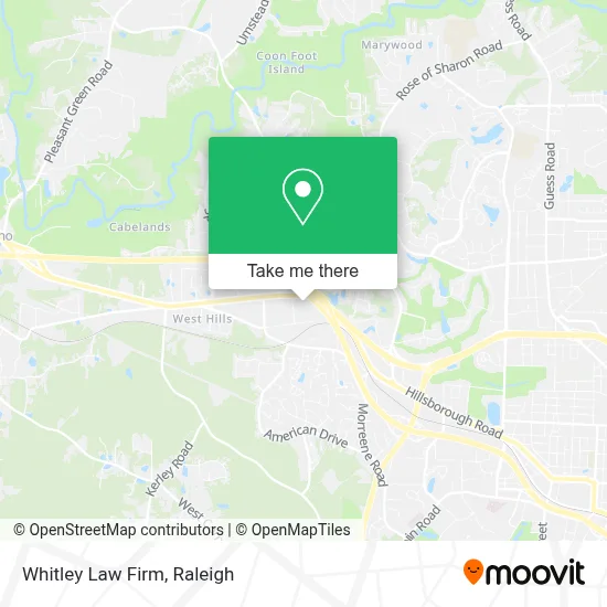 Whitley Law Firm map
