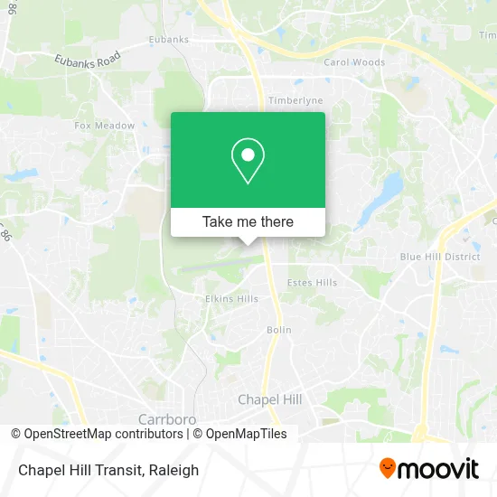 Chapel Hill Transit map