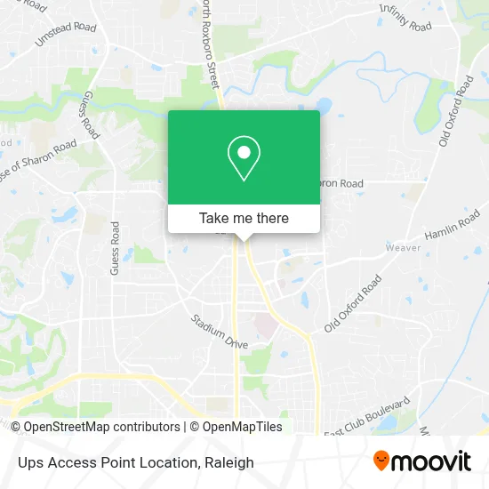 Ups Access Point Location map