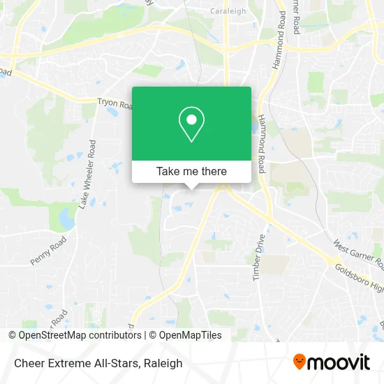 Cheer Extreme All-Stars map
