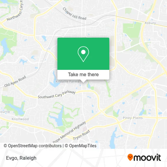 Evgo map