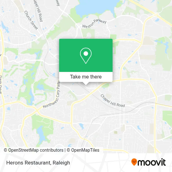 Herons Restaurant map