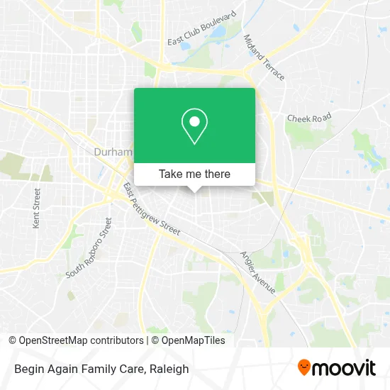 Begin Again Family Care map