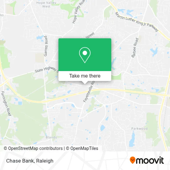 Chase Bank map