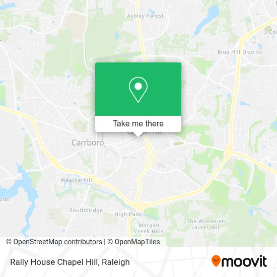 Rally House Chapel Hill map