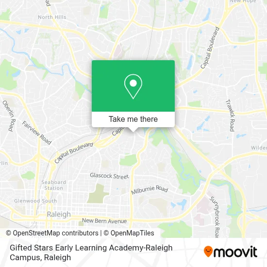 Gifted Stars Early Learning Academy-Raleigh Campus map