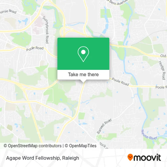 Agape Word Fellowship map