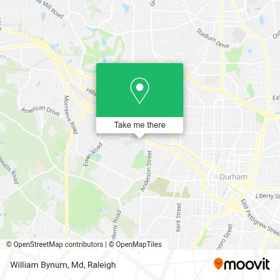 William Bynum, Md map